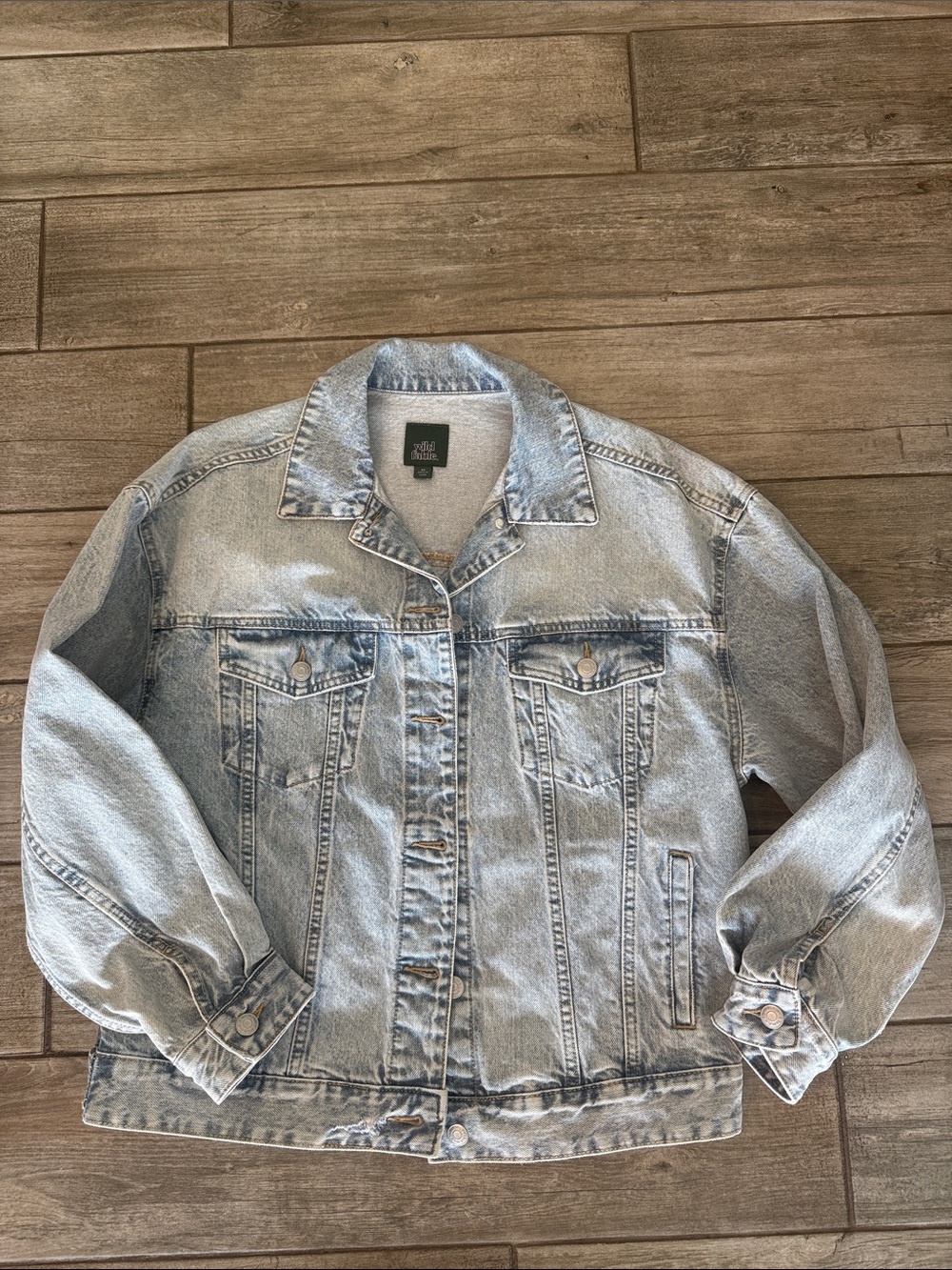 NWOT wild fable Light Blue Washed Denim Jacket
